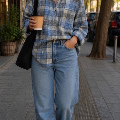 شومیز چهارخانه سرو