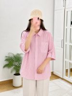 شومیز راه راه تک جیب