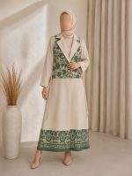ست کت+سارافون بلند طرحدار لینن(5492)