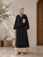 ست شومیز دامن جیب طرحدار شانتون(5619)