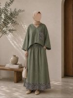 ست شومیز دامن جیب طرحدار شانتون(5619)