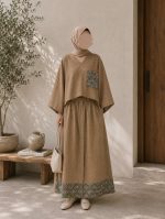 ست شومیز دامن جیب طرحدار شانتون(5619)