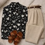 شومیز الیزه طرحدار