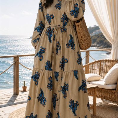 پیراهن ساحلی نقش