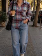 شومیز چهارخانه سرو
