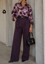شومیز ساتن طرحدار
