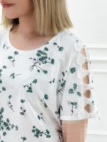 تیشرت سرشانه مروارید