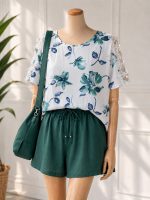تیشرت سرشانه مروارید