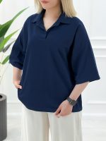 تیشرت یقه‌دار مژگان