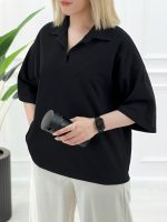 تیشرت یقه‌دار مژگان