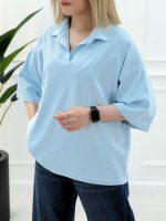 تیشرت یقه‌دار مژگان