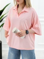 تیشرت یقه‌دار مژگان