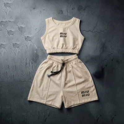 ست تاپ شورتک miu miu