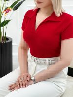 تیشرت یقه‌دار شکاری