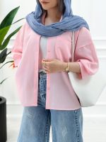 شومیز مانتویی لینن ژاله