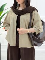 شومیز مانتویی لینن ژاله