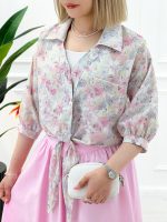 شومیز جلوگره آبرنگی