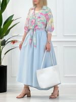 شومیز جلوگره آبرنگی