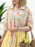 شومیز جلوگره آبرنگی