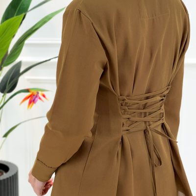 شومیز لینن پشت بندی