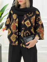 شومیز گلدار پشت پیله نورسا