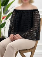 بلوز یقه قایقی