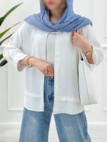 شومیز مانتویی پیله‌دار