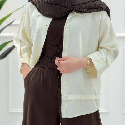 شومیز مانتویی پیله‌دار