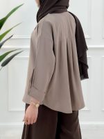 شومیز مانتویی پیله‌دار