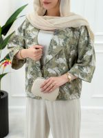 کت کوتاه پنبه ژاکارد زنانه