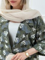 کت کوتاه پنبه ژاکارد زنانه