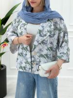 کت کوتاه پنبه ژاکارد زنانه