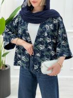کت کوتاه پنبه ژاکارد زنانه