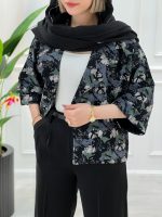 کت کوتاه پنبه ژاکارد زنانه