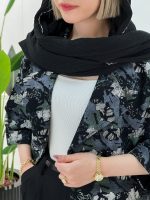 کت کوتاه پنبه ژاکارد زنانه