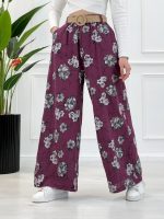 شلوار بگ طرحدار زنانه گلرخ