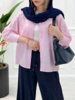 شومیز آستین بلند لینن