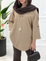 مانتو جلو بسته یقه پرچی