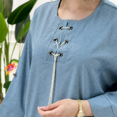مانتو جلو بسته یقه پرچی