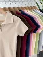 تیشرت یقه‌دار شکاری