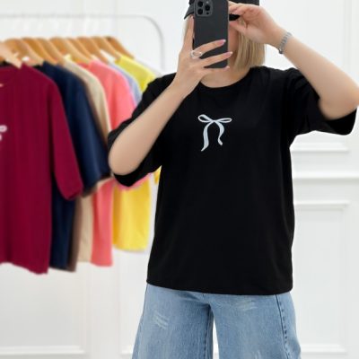 تیشرت دخترانه پاپیونی ماهرخ