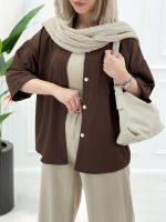 شومیز مانتویی سیلک