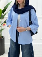 شومیز مانتویی سیلک
