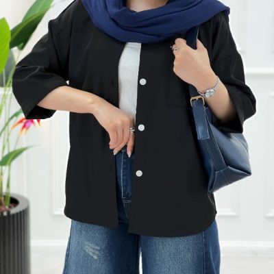 شومیز مانتویی سیلک