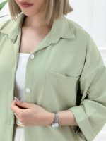 شومیز مانتویی سیلک