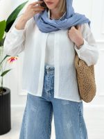 شومیز مانتویی شیشه‌ای