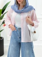 شومیز مانتویی شیشه‌ای