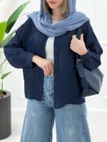 شومیز مانتویی شیشه‌ای