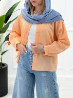 شومیز مانتویی شیشه‌ای