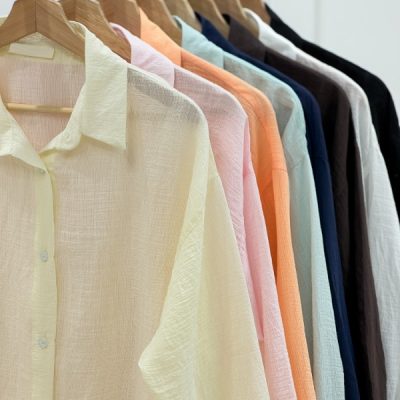 شومیز مانتویی شیشه‌ای